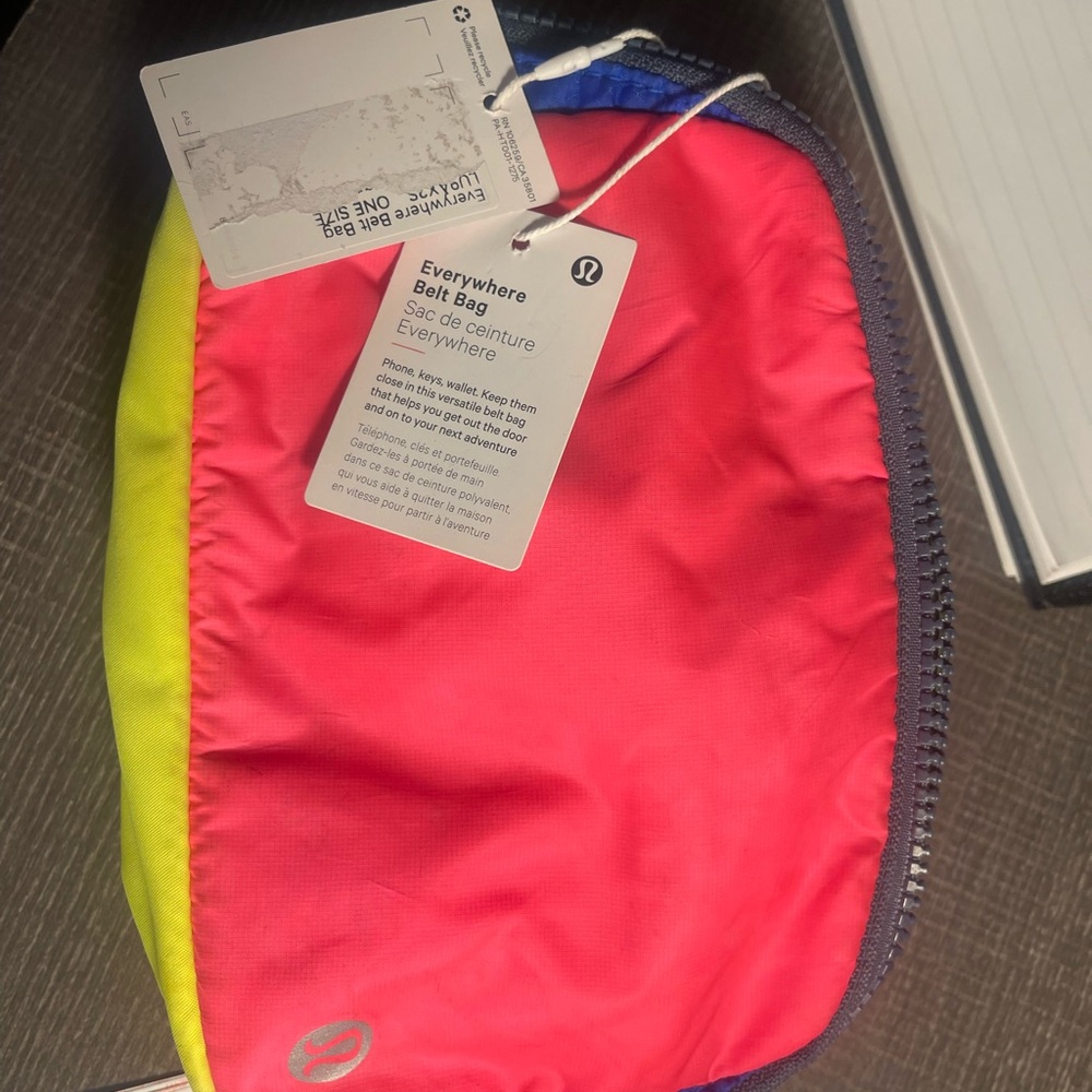 lululemon athletica Pink and Blue Belt Bag